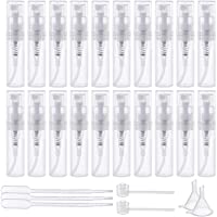 Los mejores  - BENECREAT 80PCS 2ml Mini Botellas de Spray de Plástico Transparente Botellas Vacías Atomizador de Perfume con Pipetas de…